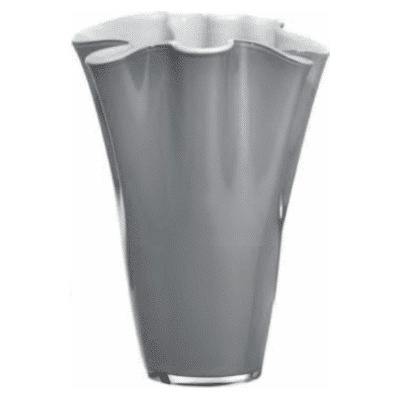 Váza WAIVA opálovo biela sivá H40 cm