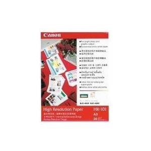 Canon High Resolution Paper HR-101 1033A006, 106 g/m2, A3, 20 бр. , специално изгладена, бяла, фотохартия (1033A006)