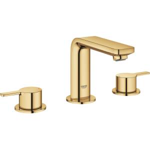 GROHE Lineare - Смесител за мивка с изход, монтаж с 3 отвора, Cool Sunrise 20304GL1 (20304GL1)