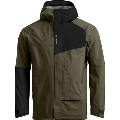 Ortovox Мъжко водоустойчиво яке Ortovox Seceda 3L Jacket Waterproof jacket - Dark Wild Herbs - размер M (002-3537-0212)