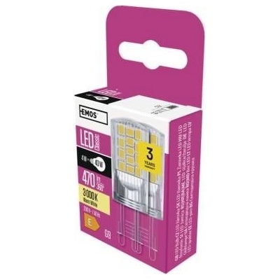 Emos LED žiarovka Classic JC G9 4 W 40 W 470 lm teplá biela