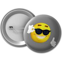 MemeMerch placka Cool Smiley
