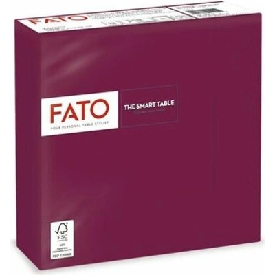 FATO Ubrousky 1/4 ohyb 33x33cm Smart Table bordó 50ks