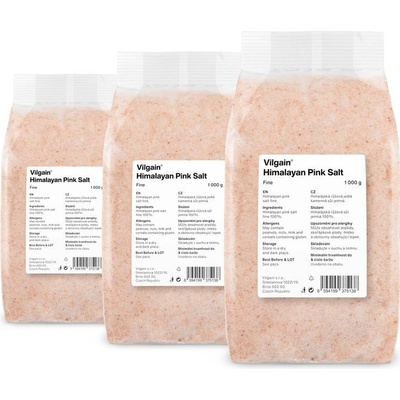 Vilgain Himalájská sůl růžová 3 x 1000 g