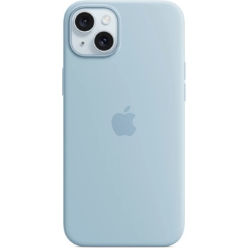 Apple iPhone 15 Plus Silicone Case with MagSafe - Light Blue (MWNH3ZM/A)