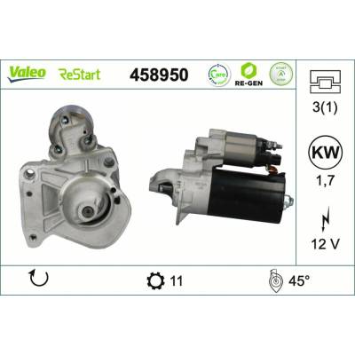 Startér VALEO 458950