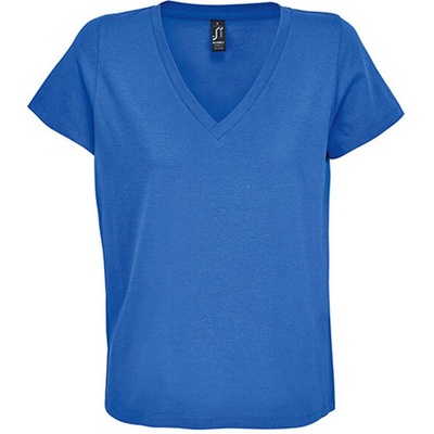 SOĽS Regent Dámske tričko s výstrihom do V SL04766 Royal blue