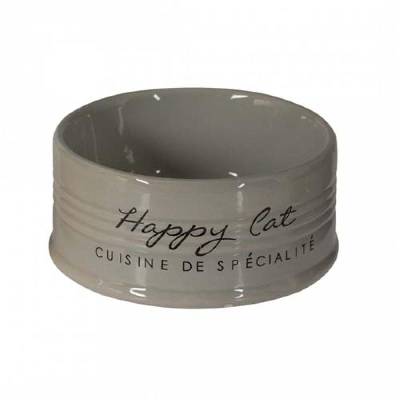 Duvo+ keramická miska pre mačky HAPPY CAT 10,5 cm 300 ml