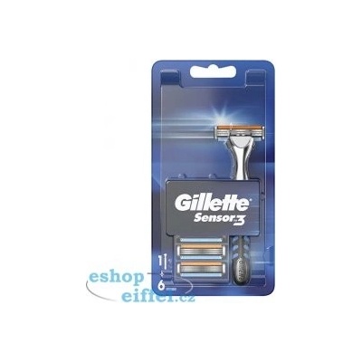 Gillette Sensor3 + 6 ks hlavic