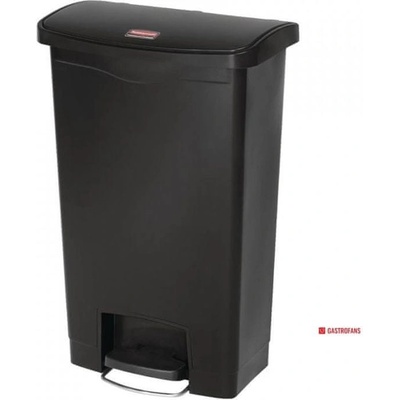 Rubbermaid Slim Jim nášlapný zepředu černý 50 l