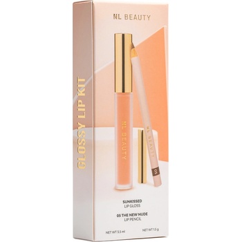 NL Beauty КОМПЛЕКТ NL BEAUTY Glossy Lip Kit - Sunkissed + 05 The New Nude Комплект дамски