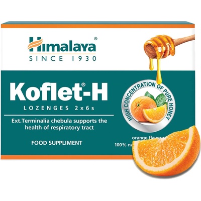 Himalaya Herbals Koflet H s medom a citrónom 2 x 6 pastiliek
