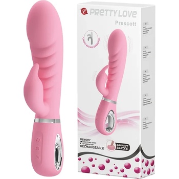 Image 1 of Заек вибратор от много мек силикон, 20см. - Prescott Baby Pink (DEBRA01215)