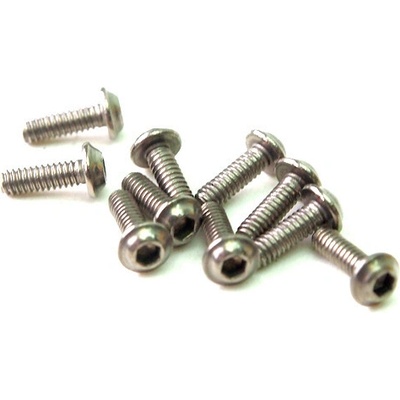 PN Racing M2×6 Titanium UFO Head Hex Machine Screw 10 ks