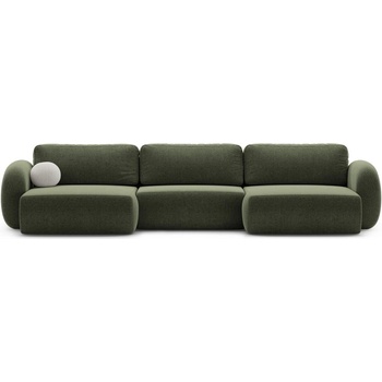 Cosmopolitan Design Зелен шенилов сгъваем/с място за съхранение ъглов диван (U форма) Tonale - Cosmopolitan Design (COS_UF_214_F1_TONALE4)