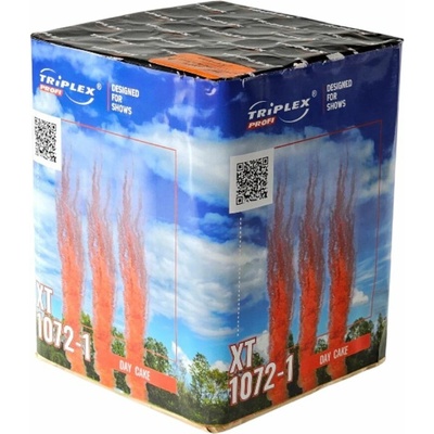 DENNÍ dýmový ohňostroj ČERVENÝ 25 ran 30mm