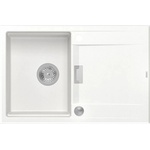 Quadron Вградена мивка Quadron Unique Oven от композитен материал, бяла - неръждаема стомана 76x50 см (HQO7650U1_BS) Мивка за вграждане