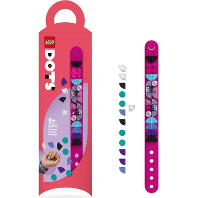 LEGO® DOTS 41802 Náramok farebný jednorožec
