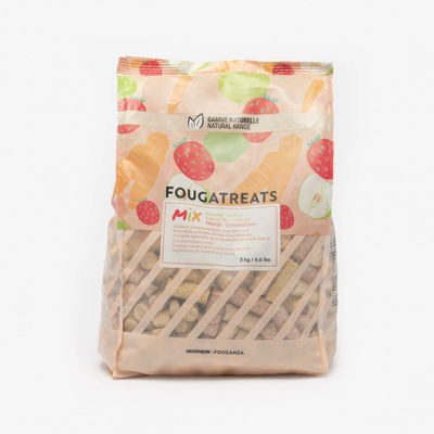 Fouganza Fougatreats prírodné maškrty jablko mrkva jahoda 3 kg