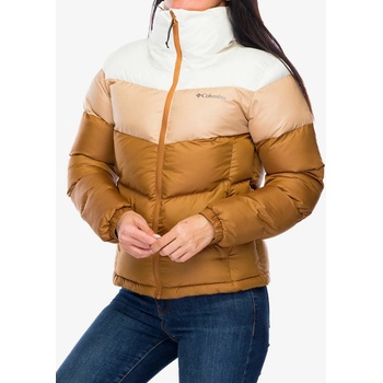 Columbia Puffect II colorblock jacket hnedá béžová biela