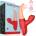 Martinella Stimulator Crazy Tongue and Pulsation Red