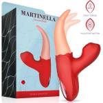 Martinella Stimulator Crazy Tongue and Pulsation Red