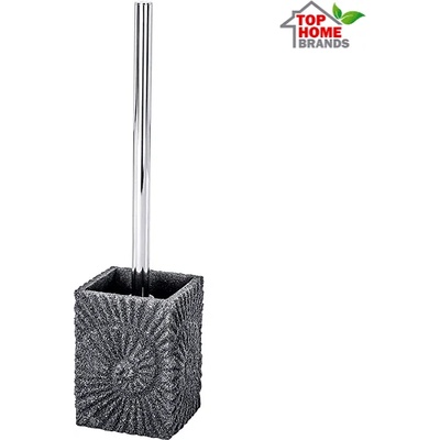 WENKO Четка и поставка за тоалетна Wenko Fossil, сива