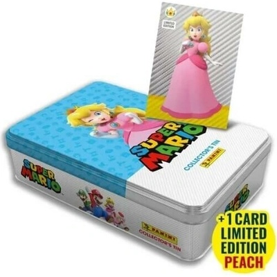 Panini Super Mario 2 Slim plechovka s nálepkami svetlomodrá