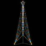 vidaXL LED коледна елха 525 светодиода Цветни 302 см (4016419)
