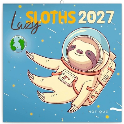 NOTIQUE Grid Lazy Sloths 30 x 30 cm 2027