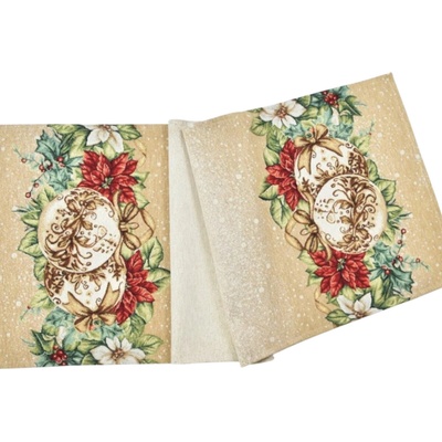 EVENIT Vianočná gobelínová šerpa behúň 053V Bavlna/polyester 40x100 cm