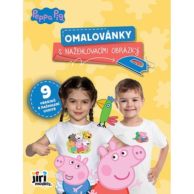 Omaľovánky s nažehľovacími obrázkami Prasiatko Peppa