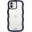 Holdit Гръб Holdit Wavy за iPhone 12/12 Pro - Midnight Blue/Transparent