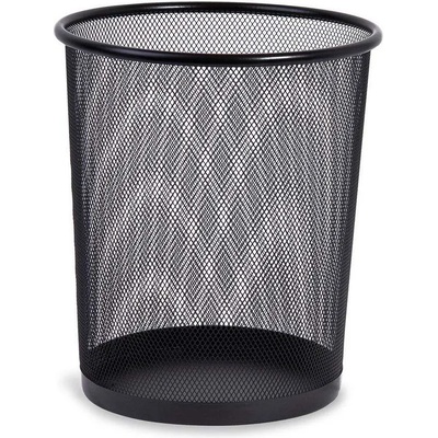 8, 5 л метален черен плетен кош за боклук
