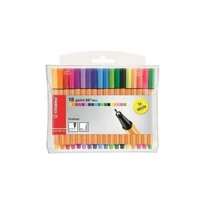 Stabilo point 88 Mini 18 ks neónov