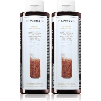 KORRES Rice Proteins & Linden шампоан за тънка коса изгодна опаковка
