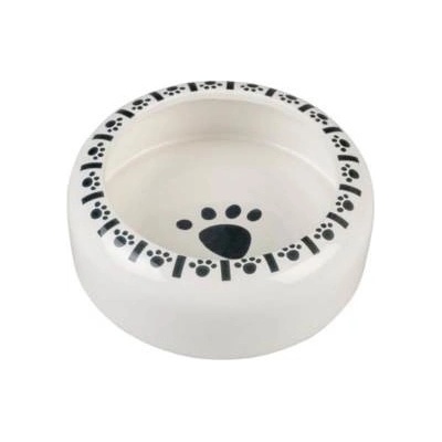 Duvo+ Zaoblená keramická miska s tlapkami 750 ml