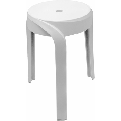 Ridder STAN kúpeľňová stolička, priemer 30cm, biela A176101