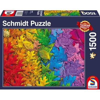 Schmidt Spiele Пъзел Schmidt от 1500 части - Многоцветни листа (58993)