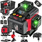 Red Technic 4D Лазерен нивелир RED TECHNIC RTPLK0036/ 40 м/ 3.7V/ 3.5Ah/ зелен лъч (RTPLK0036)