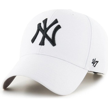 47 brand Шапка 47 brand MLB New York Yankees в бяло с апликация B-MVP17WBV-WHF (B.MVP17WBV.WHF)