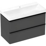 Hansgrohe Xelu Q - Шкаф за мивка, 63x98x50 см, 2 чекмеджета, матово сиво/матово черно 54384670 (54384670)