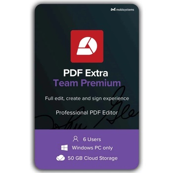 MobiSystems Софтуер MobiSystems PDF Extra Team Premium, абонамент за 1 година, за 6 потребители, английски/български, за Windows