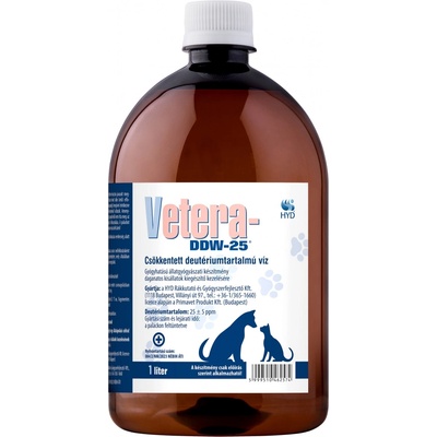Vetera-DDW-25 voda so zníženým obsahom deutéria 1,5 l