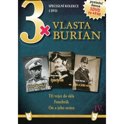 3x DVD - Vlasta Burian IV.