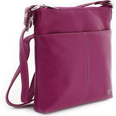 Arwel kožená fialová crossbody kabelka Jenny