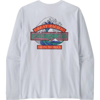 Patagonia Мъжка блуза с дълъг ръкав Patagonia L/S Great Waves Responsibili-Tee Longsleeve - White - размер M (216-8007-0313)