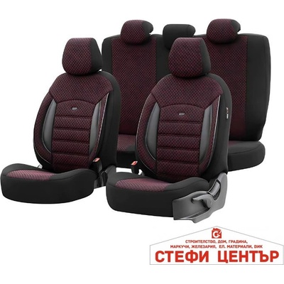 Otom Тапицерия за седалки Otom Sport Plus PLS103 (черно/бордо) (55067)