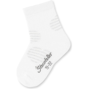 Sterntaler Бели детски чорапи на сърца