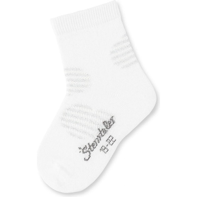 Sterntaler Бели детски чорапи на сърца